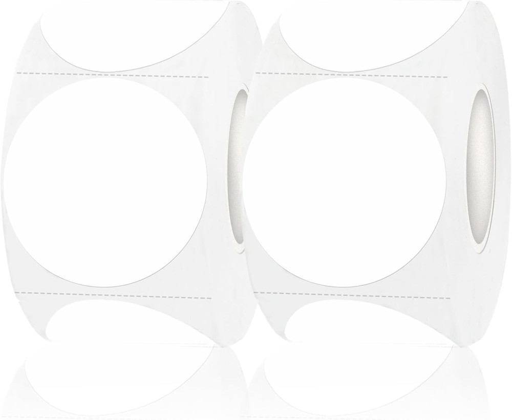 Blank Dot Stickers, 1.5 Inch Circle Stickers, 1000Pcs White round Price Sticker,