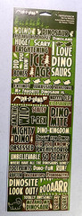 Reminisce Din-O-Rama Dinosaur Cardstock Stickers 12″ Scrapbooking 2 Sheets
