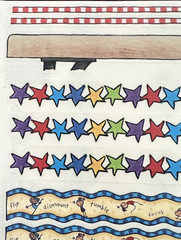 Gymnastics Stickers + Borders: Me & My Big Ideas•Large Sheets•Vintage•Scrapbook