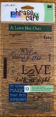 USED Sticko Ek Success Phrase Cafe Clear My True Love Like Our Scrapbook Sticker