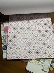 Set Of Paper Pad, Stickers And Glitter Paper Art Scrapbooking Design