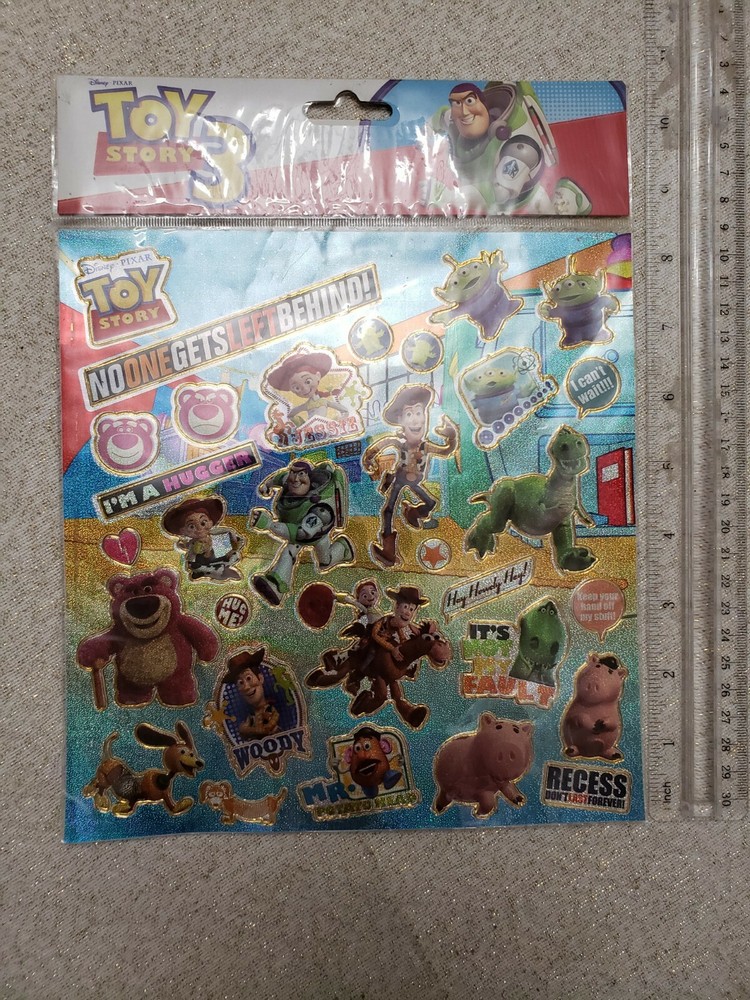 DISNEY Pixar Toy Story 3 Woody Jessie Buzz Lightyear Bullseye Hamm Rex Stickers