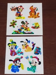 8 vintage Sandylion Christmas Mickey Minnie Donald Daisy Goofy Baby Mods Prisma
