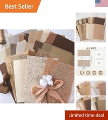 30 Handmade Textured Papers – A5 Crafting & Journaling Essentials