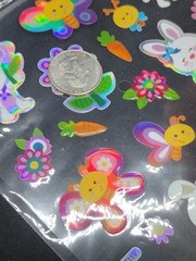 Easter Stickers Easter Bunnies Holographic Craft Stickers Paper Crafts