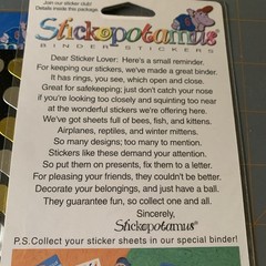 Stickopotamus 2 Packages GOLD & HEARTS Stickers BINDER STICKERS