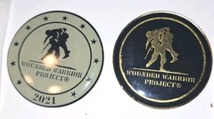 Wounded Warrior mixed lot patches challenge coins stickers