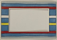 MINI PRIMARY STRIPE Die-Cut “Frame Ups” FRAME(3-1/4”x 4.5”) My Minds Eye•Lines•