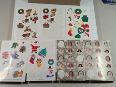Vintage Current Stickers – Partial Sheets Christmas Holiday Themes