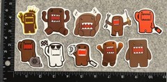 Lot of 10 Assorted Domo Anime Cartoon Stickers