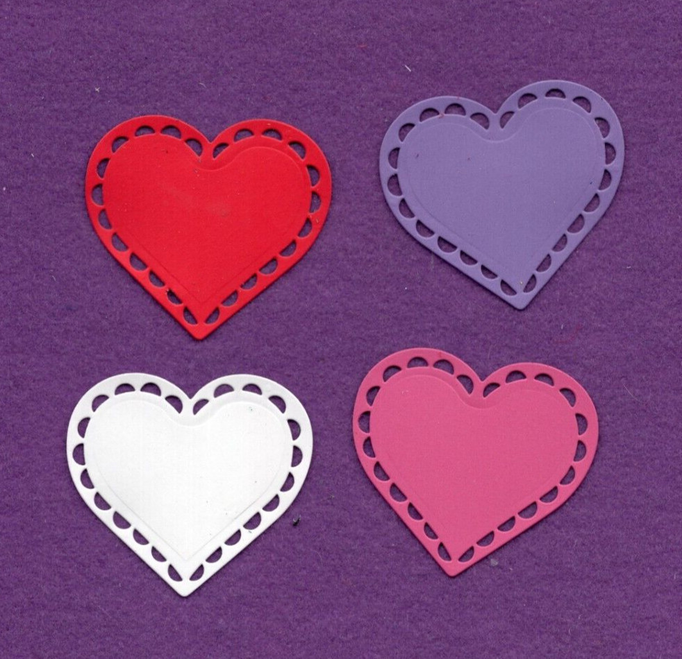 HEART # 35 Valentine love die cuts scrapbook cards