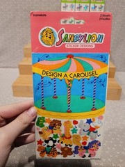 Vintage Sandylion Design A Carousel Prismatic Merry Go Round Horse Sheet Set