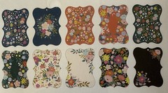 FLOWER TAG Die-Cut(20pc) Hobby Lobby•3.375”x 2-1/2”•Garden•Ephemera•Card Making•
