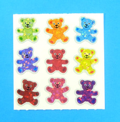 Prismatic Teddy Bears Sandylion Sticker Mod Sheet 2″x 2″