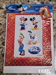 (3) Kids Clings Disney Mickey & Friends, CARS, Tinkerbell Vinyl Frame 4×6 NEW