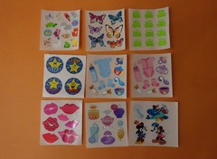 Sandylion Vintage Sticker Lot 30 Mods Prismatic Glitter Mylar Vintage 90s