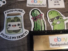 Pickle – Food – Mixed – Stickers Lot #6 – 10 pcs. *Sticker sizes are mixed*