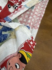 Vintage Mickey And Friends Curtain Approximately 40×80 One Side Only