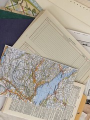 LARGE JUNK JOURNAL SUPPLIES/Napkins,readers Digest, Paper, Fabrics (SEE PHOTOS)