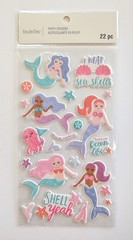 Puffy Mermaids & Seashells Scrapbooking Stickers By Recollections