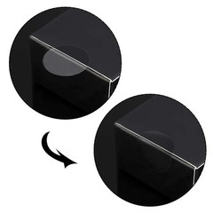 200-500Pcs Clear Transparent Retail Package Seals round Circle Seal Sticker