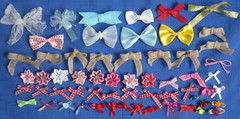 #70 Lot of 55+ Assorted Bows Approximately .25″-2.5″ Scrapbook DIY Crafts Hair