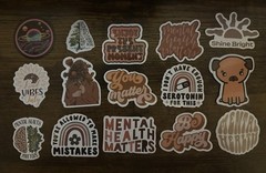 Lot of 15 Positive Affirmation Stickers Smile Happy Mental Health Matters