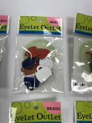 Eyelet Outlet Brads Lot of Food NEW 6 packs Card Making Scrapbooking Fruit Beans
