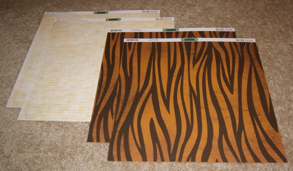 Bo Bunny Double-Sided Heavyweight Paper(4) ~ Safari…..Safari Beast