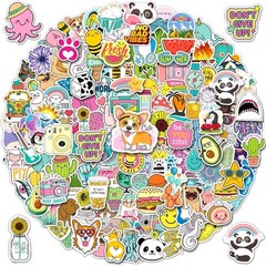 Cute Decals Bulk 200 Pcs Aesthetic Stickers for Kids Water Bottles and Laptops