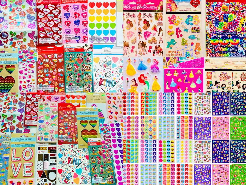 399+ STICKERS Valentine Day Theme Card Making Heart Love Quotes Red School Party