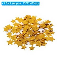 Foam Stickers EVA Adhesive Glitters Foam Shape Sticker Golden Star