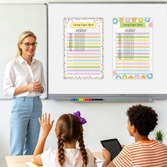 9Pcs Classroom Charts Colourful Classroom Incentive Chart Homework Data Chart…