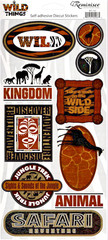 Reminisce WILD THINGS ICONS Cardstock Sticker Sheet scrapbooking