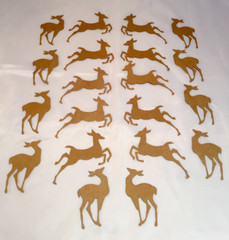 Tim Holtz Die Cuts * Reindeer Flight * Ten Sets * White or Kraft Cardstock