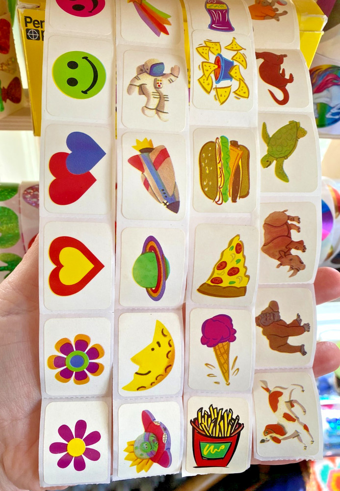 Vintage 80s 90s Teacher Reward Stickers off the Roll: You Choose! (READ)