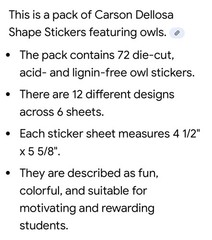 Vintage 90s sticker LOT Teachers award Motion Stickers Carson Dellosa owl Kiwi