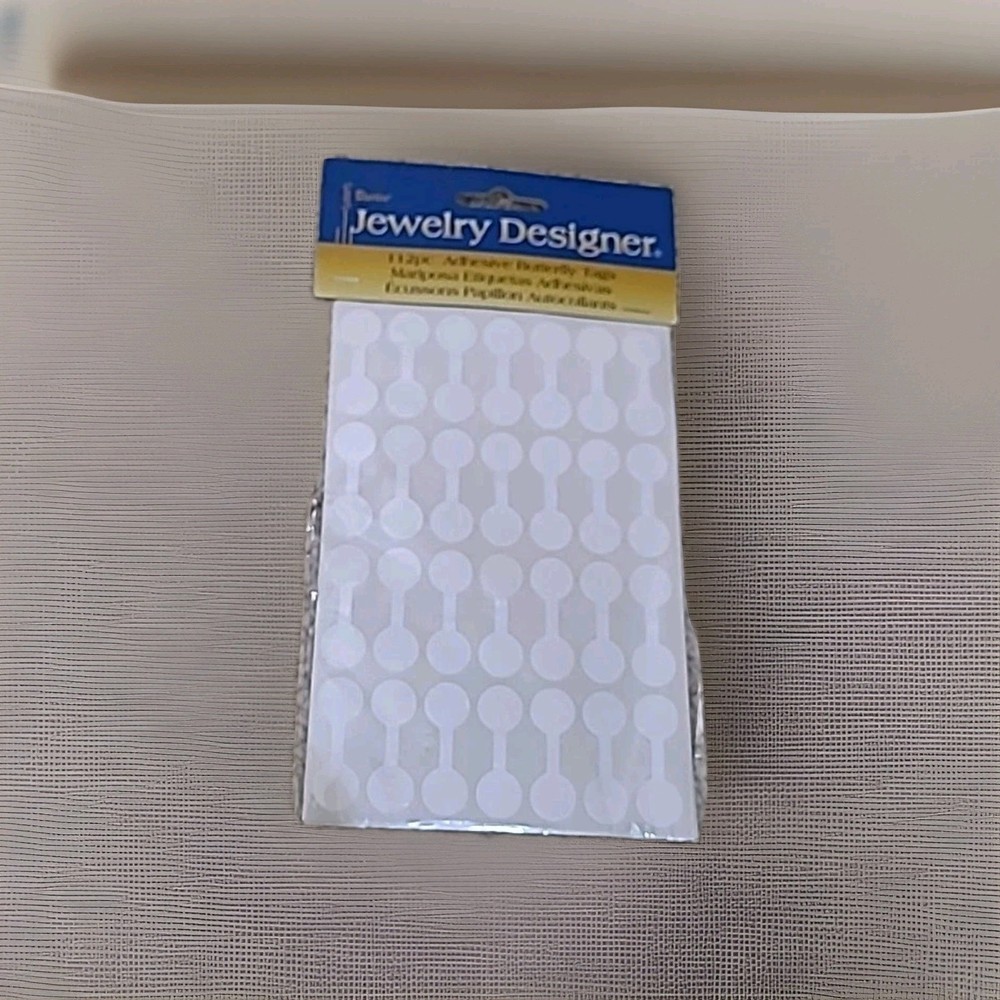 Darice Jewelry Designer 112 Pc Adhesive Butterfly Tags (Rare Find)