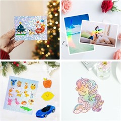 Self-Adhesive Holographic Sticker Paper – Waterproof, Tear-Resistant 20 Sheets