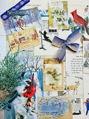 VTG Ephemera New Years Eve Winter Junk Journal Audubon Bird Bk Plates Pack #80+
