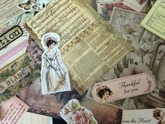 Victorian Ephemera Bundle Romantic Junk Journal Kit Collage Papers 90 + Pieces