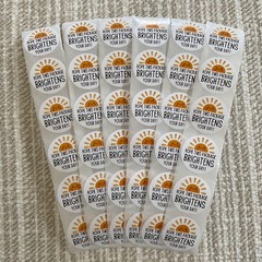 36 Thank You 1 inch Stickers, Hope This Package Brightens Your Day