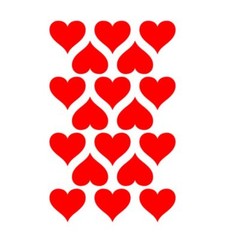 Heart Stickers Scrapbooking PICK SIZE COLOR Vinyl Decal Valentines Love Romance