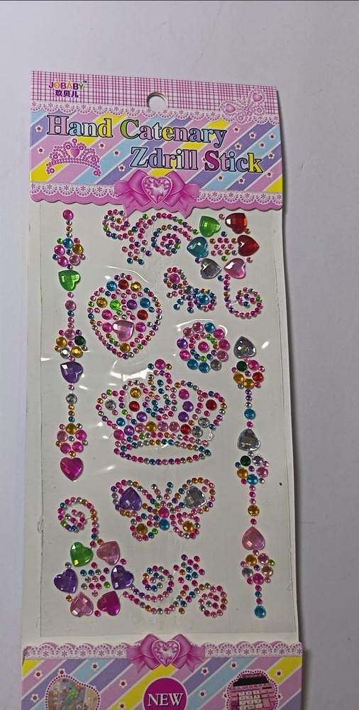Colorful Crystal Rhinestone Stickers Self-Adhesive Gems Craft DIY