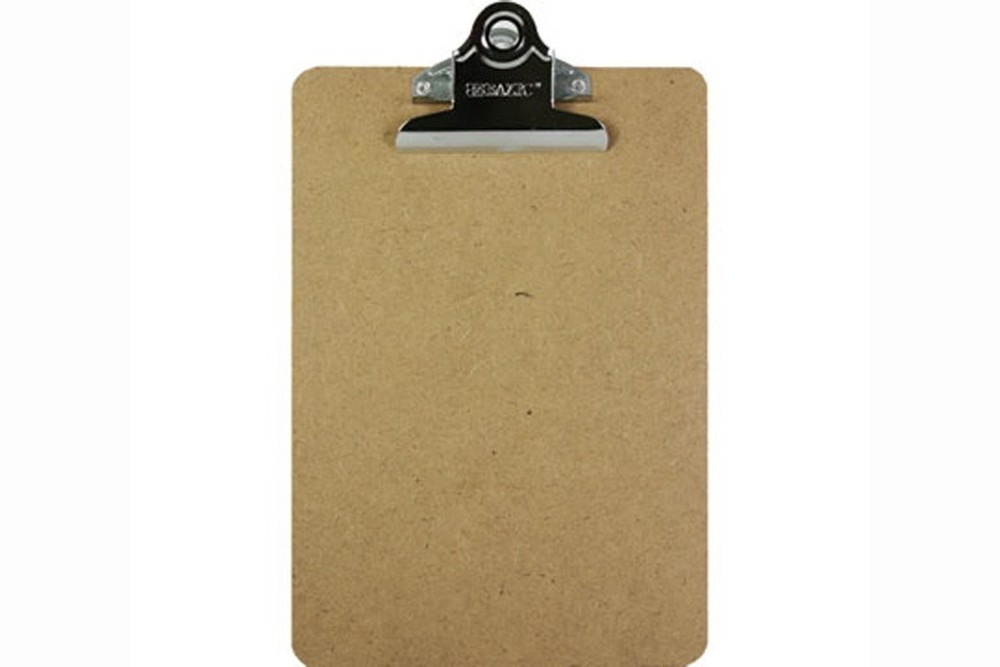BAZIC 6×9″ Memo Size Hardboard Clipboard with Sturdy Spring Clip #1802 Wholesale