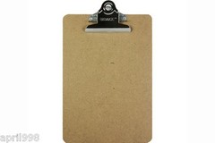 BAZIC 6×9″ Memo Size Hardboard Clipboard with Sturdy Spring Clip #1802 Wholesale