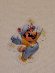 Raccoon Mario from Super Mario Bros Nintendo Decal Sticker 2″
