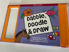 American Girl Dabble, Doodle and & Draw New Stickers Cards Labels Saige Grace