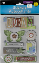 MERMAID & OCEAN LIFE STICKER SHEET SET 163 pc PUFFY glitter OCTOPUS clam CRAB #1