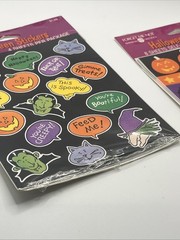 SEALED Vintage Halloween Stickers 4 Sheets Forget Me Not American Greetings (2)